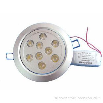 9W / 220V / 7000 -7500k Led Recessed Down Light For Exhibit